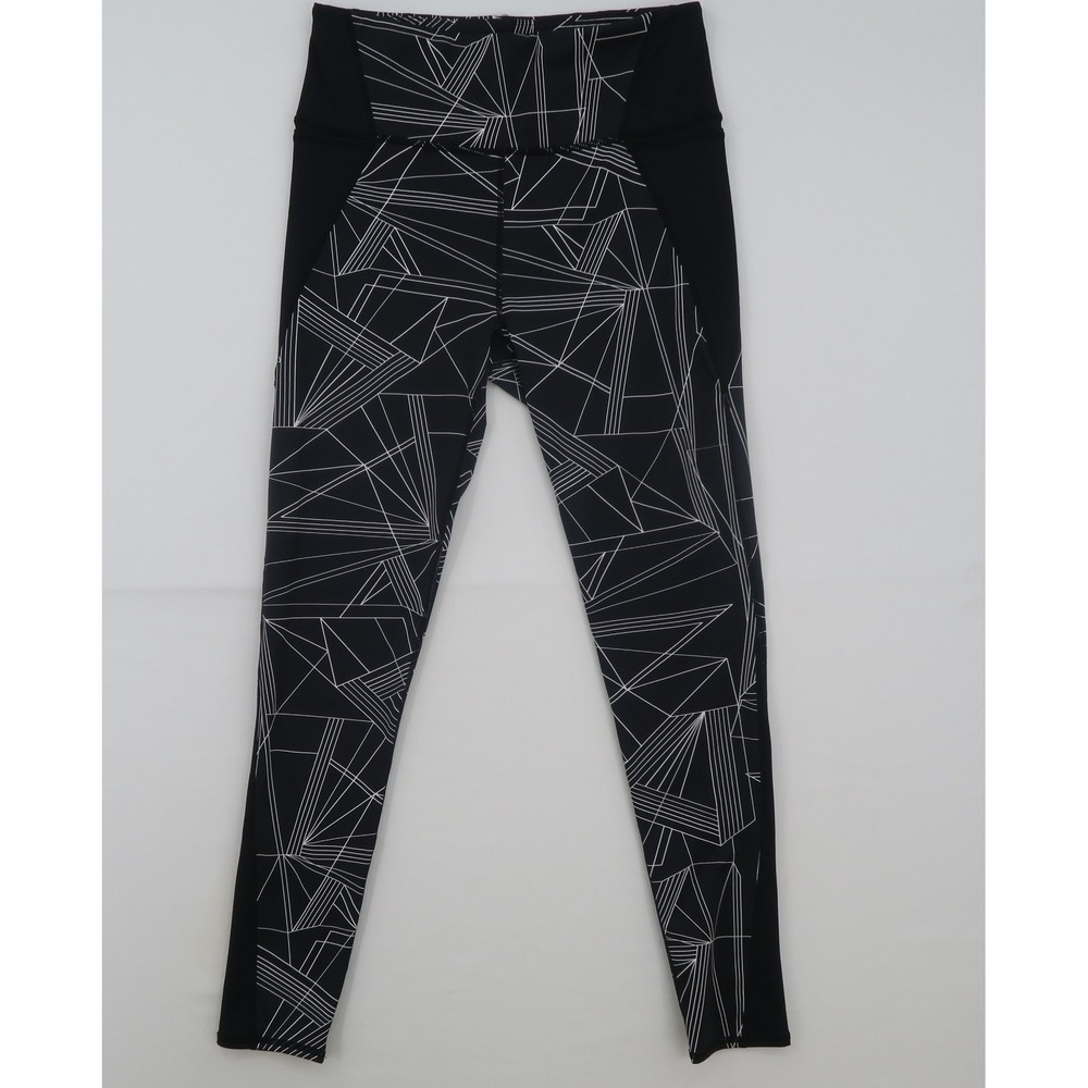 Tail Womens Geometric Print Activewear Leggings Black White Size M